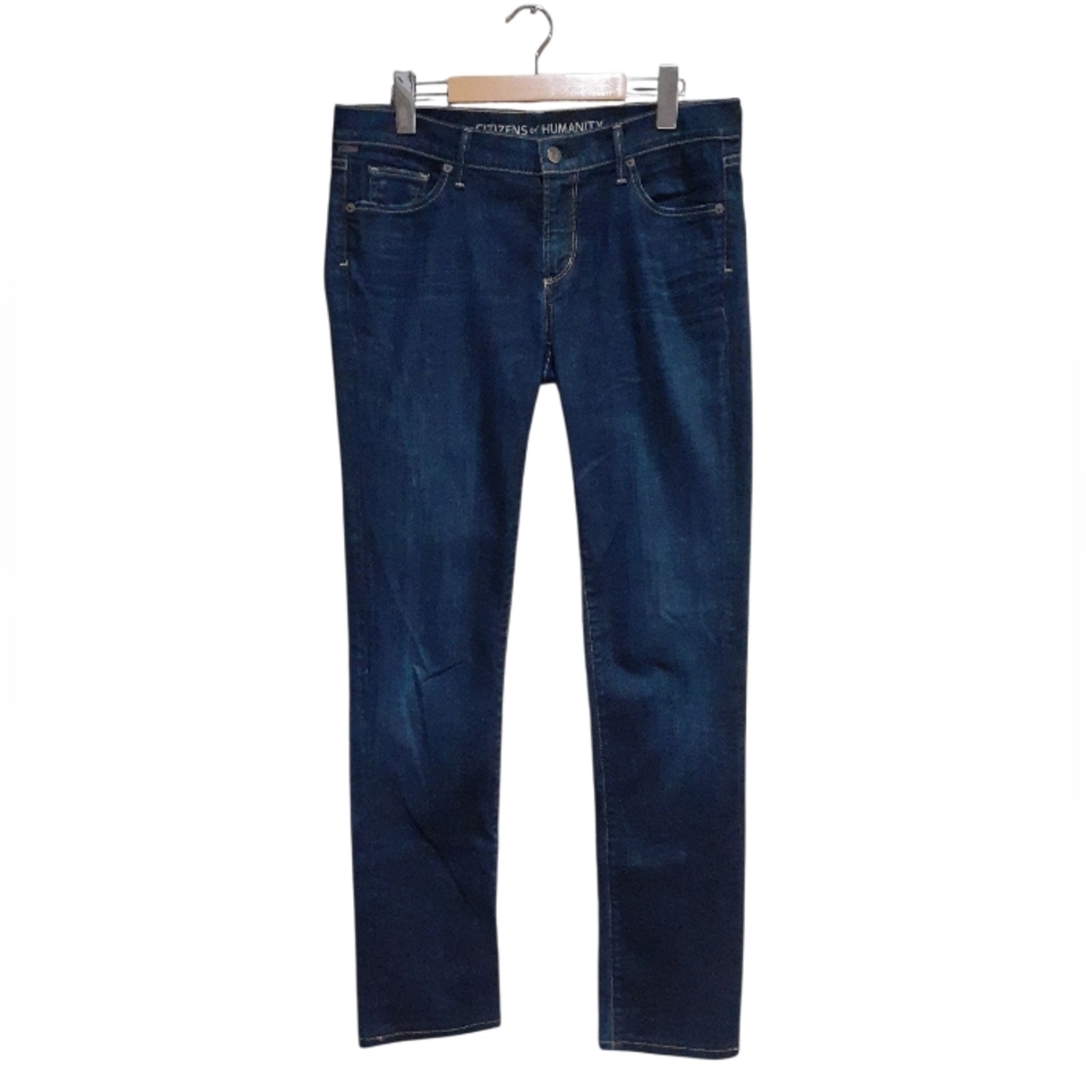 Citizens Of Humanity Women's Ava Jeans  Low Rise Straight Leg Dark Wash Size 30